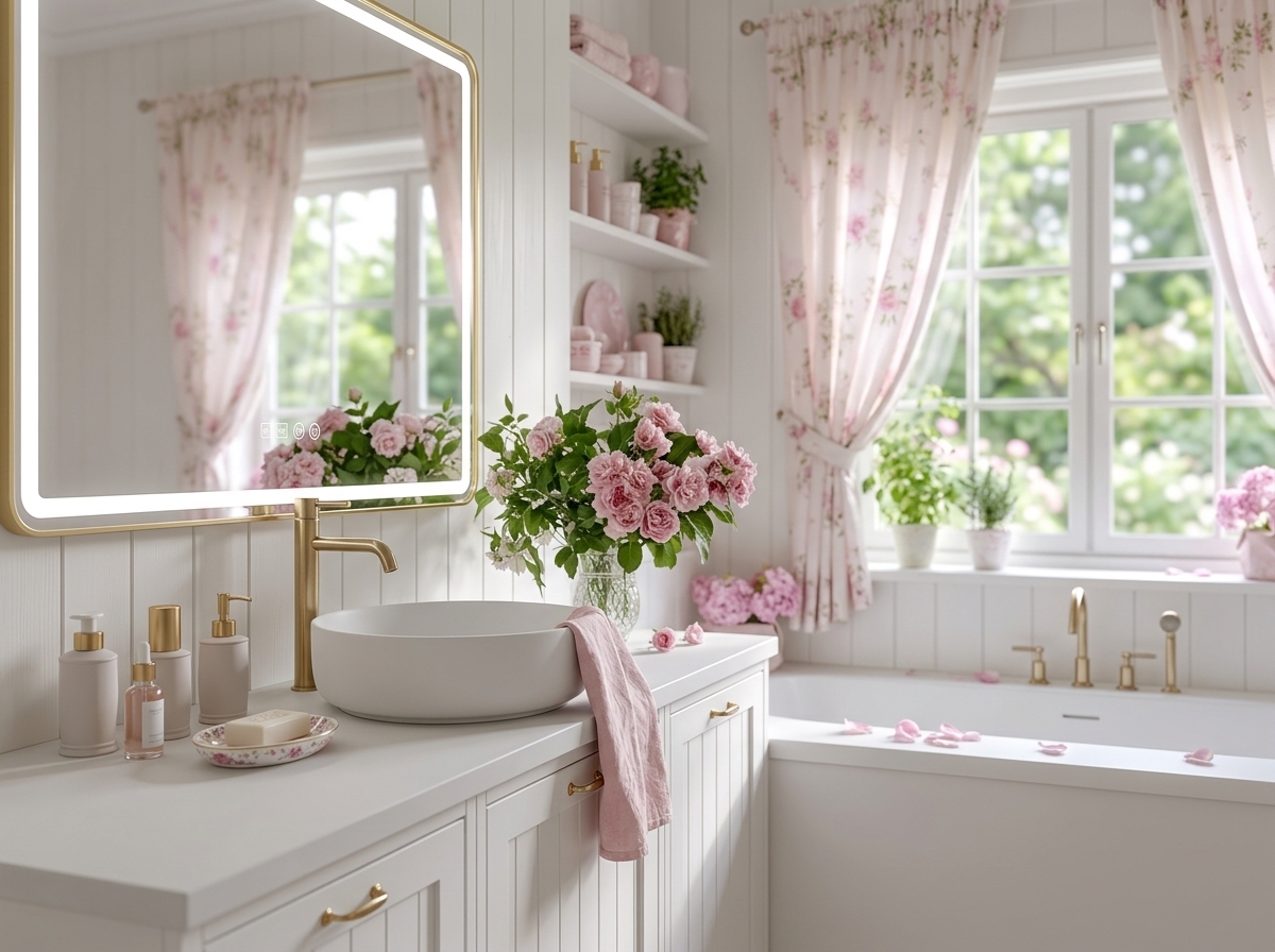 高端人造石独立式浴缸 哑光白色现代人造石浴缸 田园风格浴室设计